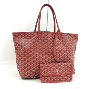 GOYARD トートバッグ サンルイ PM レザー レッド