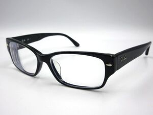 ■【美品/度入り】 Ray-Ban レイバン B5220 2000 55□16 140 眼鏡 メガネフレーム ブラック系 ブランド品 メンズ 男性用 