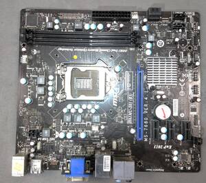 【中古パーツ】BIOS確認のみ、MSI H61MU-S01(B3) マザーボード ＩＯパネル LGA1155 ■MB5070