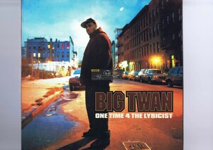【 12inch 】 Big Twan - One Time 4 The Lyricist [ US盤 ] [ Blind Side Recordings Ltd / BSR 007 ] The Creators DJ Spinna アングラ