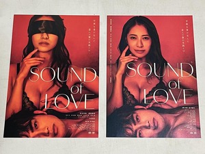 珍品 稀少 映画チラシ フライヤー「SOUND of LOVE サウンド オブ ラブ」B5版 2種セット　染谷有香 樫尾篤紀織