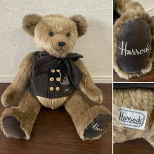 ☆Harrods ハロッズ テディベア☆ミレニアムベアー 2000年☆ぬいぐるみ☆くま☆リボンあり