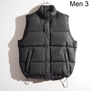 M7584P　●AURALEE オーラリー●　22AW ダウンベスト ブラック 3/M A22AV01SV SUVIN HIGH COUNT CLOTH DOWN VEST 秋冬 rb mks