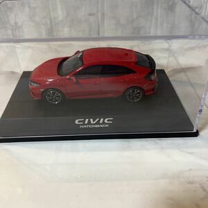 外箱付 1/43 ホンダ 新型シビック ハッチバック CIVIC HATCHBACK カラーサンプル ディーラー特注 ミニカー フレームレッド　赤　モデルカー