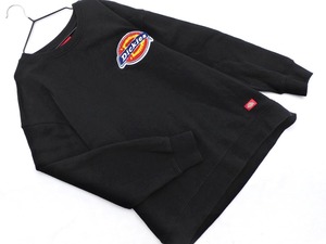 Dickies ディッキーズ ロゴワッペン スウェット sizeF/黒 ◇■ ☆ faa6 レディース