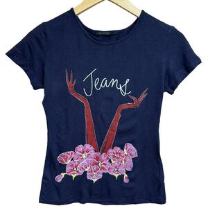 VALENTINO JEANS ヴァレンティノジーンズ 半袖 Tシャツ トップス 花柄 レディース ブランド