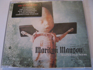 ◆CD◆MARILYN MANSON／DIPOSABLE TEENS◆マリリン・マンソン◆ミニポスター付き・EU盤