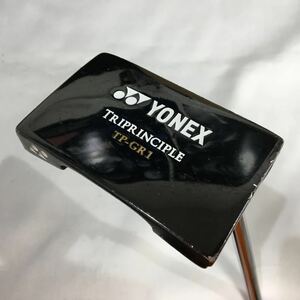 本州のみ送料無料【即決価格】パター YONEX TRIPRINCIPLE TP-GR1 / オリジナルスチール / 36in：549g / メンズ右　カバーあり