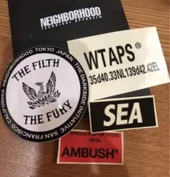 neighborhood &ウィダンシー&WTAPS &AMBUSHステッカー