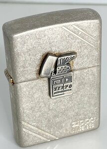 ■ジッポー トリック オイルライター シルバーカラー Ｚippo 火花ＯＫ 中古