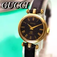 良品 GUCCI ローマン ラウンド ゴールド レディース腕時計 875