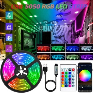 ■新入荷■【20M】LEDテープライト RGB LEDテープライト APP操作 アプリ制御 リモコン付き 24キー Bluetooth接続 DIY切断可能 調光調色