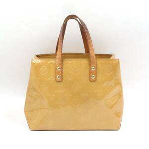 ★LOUIS VUITTON ルイヴィトン M91334 モノグラムヴェルニ リードPM ハンドバッグ トートバッグ ノワゼット