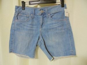 新品 GAP デニム 裾切りっぱなし パンツ ジーンズ 00