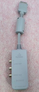 送230円～ SONY公式 AVアダプター「SCPH-1160」　PS1/PS2対応 ガンコン 周辺機器 ケーブル サプライ ゲーム プレイステーション レトロ