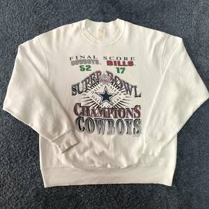 90s　アメリカ製　スウェット　フルーツ製　スーパーボウル　SUPER BOWL　93年製　アメフト　アメリカンフットボール　eBay　イーベイ