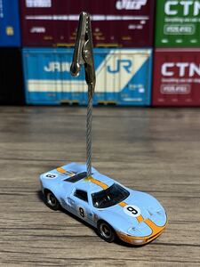 ◎フォード GT40 メモスタンド◎オリジナル加工品 メモクリップ 車雑貨 文具 ハンドメイド Ford