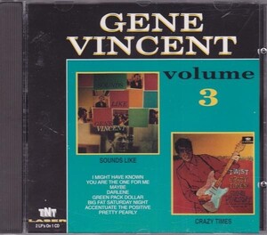 ■新品■Gene Vincent ジーン・ヴィンセント/sounds like Gene Vincent + crazy times(2 on 1 CD)