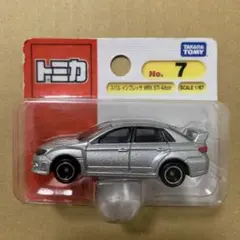 トミカ　7 スバル　インプレッサ　WRX STI 4door ブリスターパック