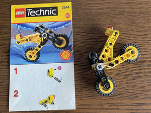 中古　LEGO Techinic　2544　SYSTEM 　10　レゴ　バイク　組み立て説明書付