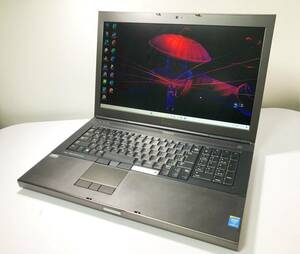 DELL M6800 Core i7-4810MQ 2.8GHz メモリ32GB 新品SSD480GB+HDD1TB DVDマルチ NVIDIA Quadro K5100M 17.3inch Win11Pro Office2021