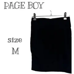 【PAGE BOY】 レディース タイト スカート ショート丈 黒 M