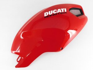 140【評価S】美品 DUCATI モンスター 696 純正 タンク サイド カバー 右 480325913 赤レッド 796 1100