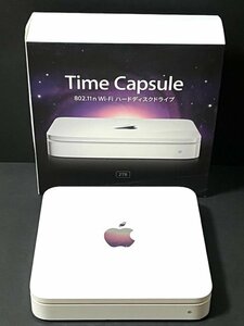 Apple Wi-Fi ハードディスクドライブ time capsule A1409 2TB ワイヤレス インターネット USBポート 箱付き データ保存 写真 音楽 本体のみ