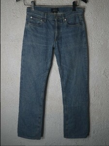 ｎ3052　A.P.C　アーペーセー　日本製　ビンテージ★Vintage　デニム　赤耳　ボタンフライ　