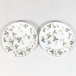 【2枚セット/直径約20㎝】WEDGWOOD ウェッジウッド ワイルドストロベリー お皿 食器 プレート