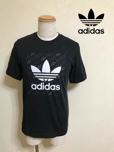 【新品】 adidas originals MONO SQUARE TEE アディダス オリジナルス トレフォイル ビッグロゴ Tシャツ トップス サイズS 半袖 黒 ED7043