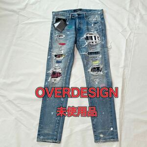 【新品未使用】OVERDESIGN ROCKSTAR 2nd デニム　ダメージ