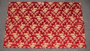 センターカーテン 　ネオプリンセス　赤　レッド　縦1400×幅1160　２枚　柄合