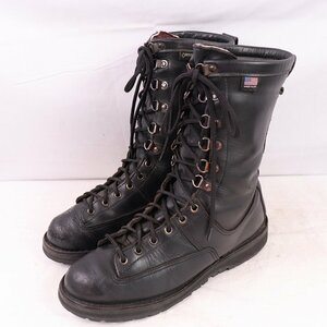 ダナー US 9.5 D フォートルイス ゴアテックス DANNER FORT LEWIS 黒 ブラック ブーツ レザー マウンテンブーツトレッキング 中古 eb1270