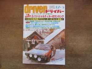 2107YS●driver ドライバー 1980.12.5●クラウン・ターボ/アルファロメオ アルフェッタ スポーツセダンAT/レパード/マーク？/ラムダ