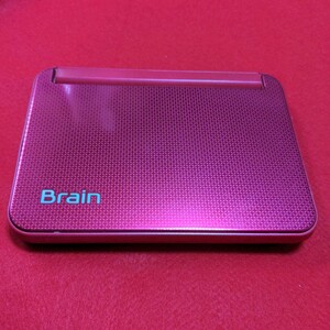 SHARP/シャープ Brain PW-A9100 電子辞書 動作確認済　タッチペン　レッド　英語 和英 英和辞典　ブレイン