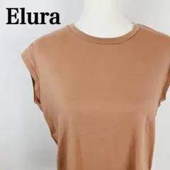 Elura エルーラ Tシャツ カットソー ノースリーブ シンプル 大人