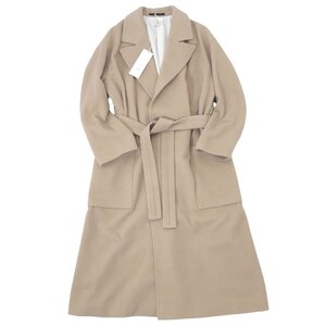 【タグ付・新品・定価209,000円】ATON PURE CAMEL MOSSA TENNIS COAT エイトン オーバーサイズコート チェスターコート