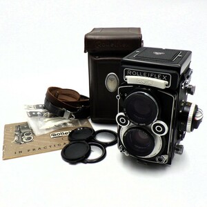 1円〜 ROLLEIFLEX ローライフレックス DBP 1:2.8/75 1:3.5/75 二眼レフカメラ ケース付 動作未確認 y206-2652697【Y商品】