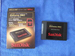 【総書き込み量21GB、極低稼働品】SanDisk Extreme PRO SDSSDXPS480G 480GB