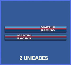 即納 マルティーニ レーシング MARTINI RACING 95mm x 6mm 2枚セット ステッカー《送料無料》残り1点