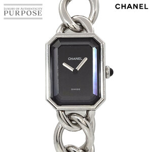 シャネル CHANEL プルミエール Lサイズ H0452 ヴィンテージ レディース 腕時計 ブラック クォーツ ウォッチ Premiere 90238486