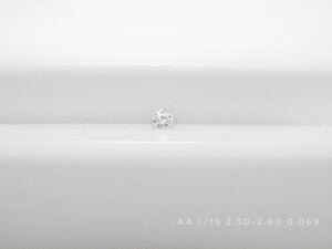 AA 1/15ctメレダイヤ(2.50-2.60mm) 1個0.069ct販売