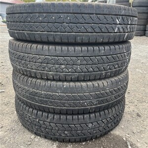 ★送料無料★ 155/80R14 88/86N LT 2023年製 7～8分山 ブリヂストン BLIZZAK VL1 4本/中古スタッドレスタイヤ(冬) プロボックス N7989_P1