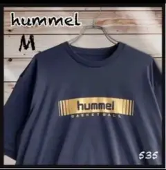 ☆【hummel】ヒュンメル 半袖 Tシャツ 黒 金 スポーツ ゆったり