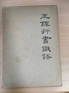 王鐸行書識語 索引書・箱付き 松丸東魚 1966 初版第1刷 白紅社/明末清初の書家/作品集/お手本/見本/中国書道/習字/書法/書風/周語/B3233138