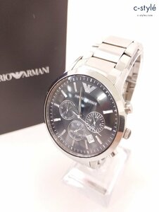 O619a [人気] EMPORIO ARMANI エンポリオアルマーニ 腕時計 シルバー クォーツ AR-2434 111312 ソリッドステンレス | ファッション小物 Y