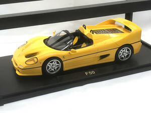 KK Scale 1/18 フェラーリ F50 カブリオレ 1995 (イエロー)