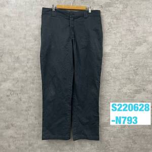 36×32 Dickies ディッキーズ ブラック ワークパンツ wp870bk 実寸W36in 作業着 USA 海外輸入 古着 S220628-N793