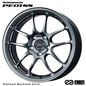 送料無料 エンケイ PerformanceLine PF01 SS (M/PS) 9J-17 +60 5H-114.3 (17インチ) 5H114.3 9J+60【2本セット 新品】